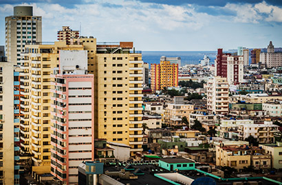 Vedado District in Havana City